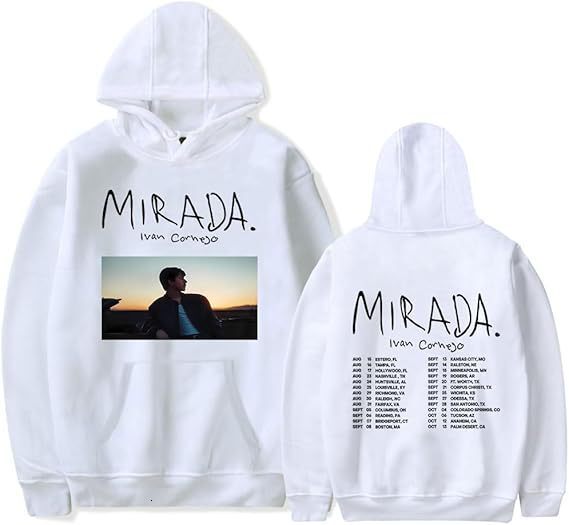 New designer Tour mirada hooded drawstring hoodie, fashionable hoodie, trendy long sleeved oversized T-shirt