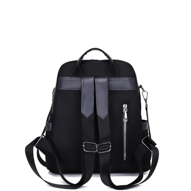 Daily Backpack Women Spacious Multi Pockets Fashion Casual Versatile Knapsack Travel Waterproof Oxford Womens Shoulder Bag 241029