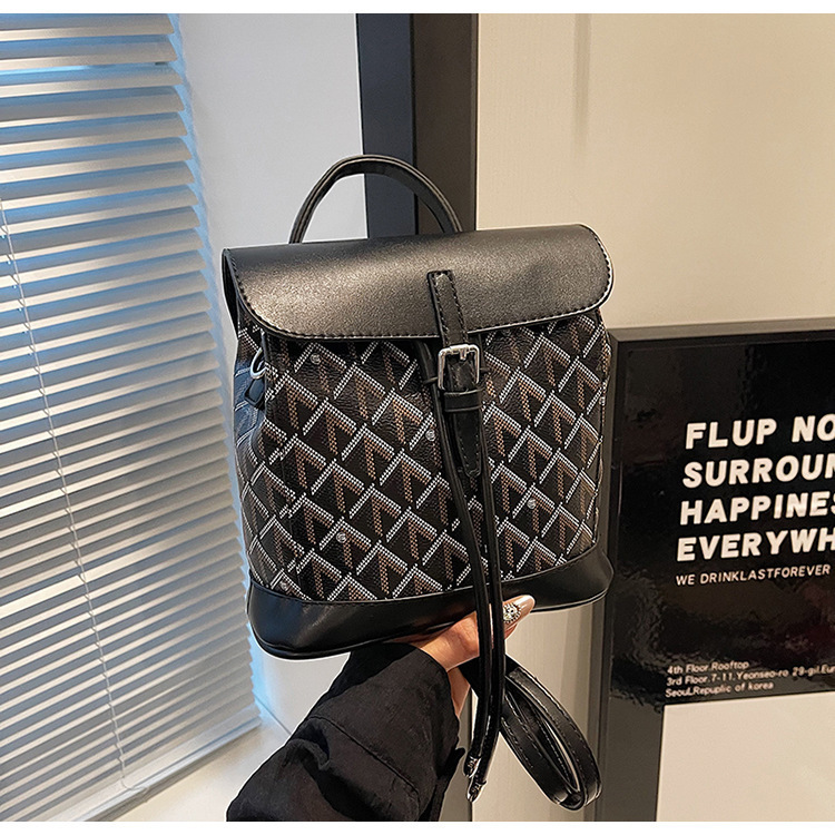Women's Autumn New Collection Handbag Color Contrasting Backpack Fashion Versatile Crossbody Bag Designer Bags Handbags Women