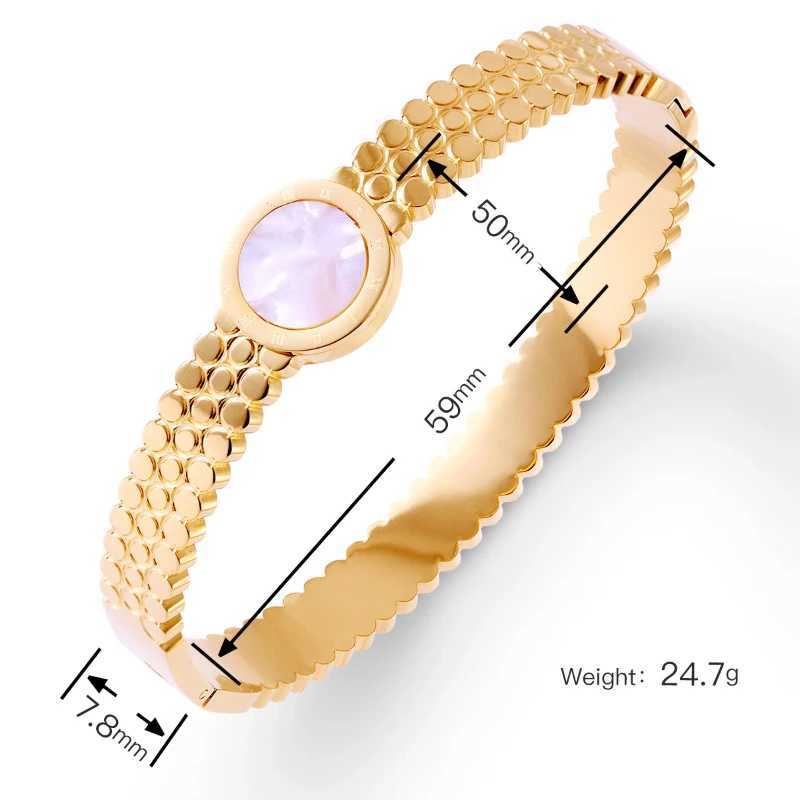 European and Ins Style Stainless Steel Ran Numerals Watch Bracelets Titanium Steel Fashion Temperature Style Jewelry X241106