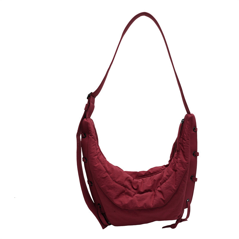 Same Style Couple Nylon Cow Horn Wandering Postman Bun, Dumplings, Shoulder Crossbody Bag, Chest Bag Designer Bags Handbags Women