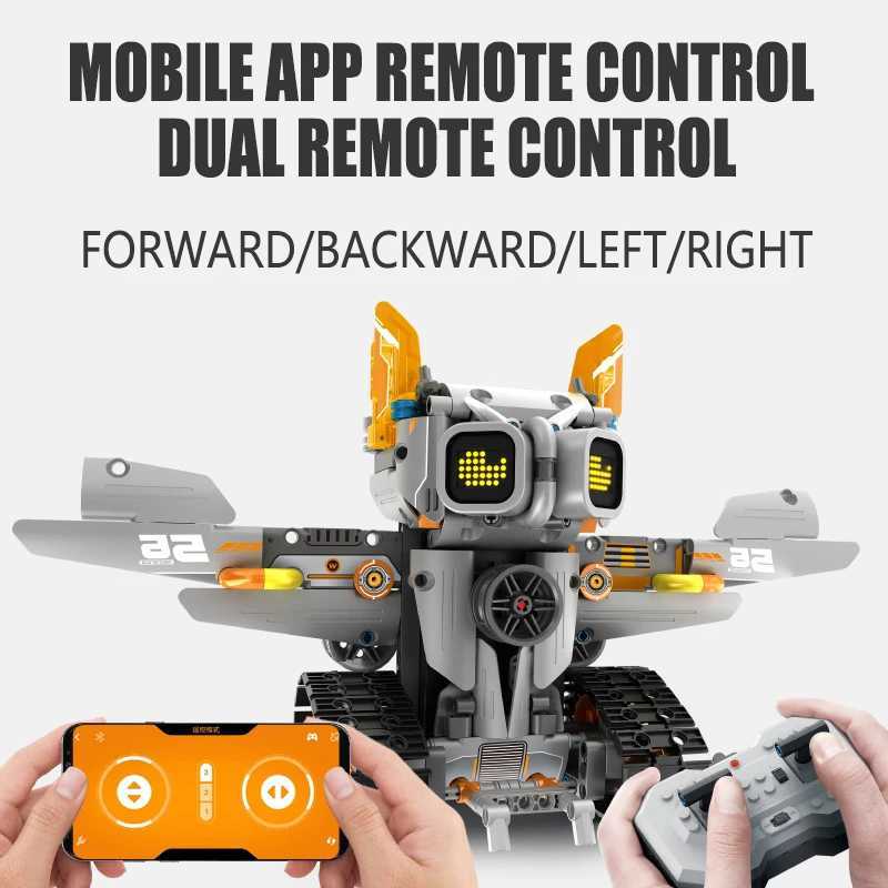 Blocks 3 in 1 Remote Control Lunar Exploration Programming Truck/Bulldozer Building Blocks Stem Kits for Kids Educational Toy Boys GiftY241106YQS8