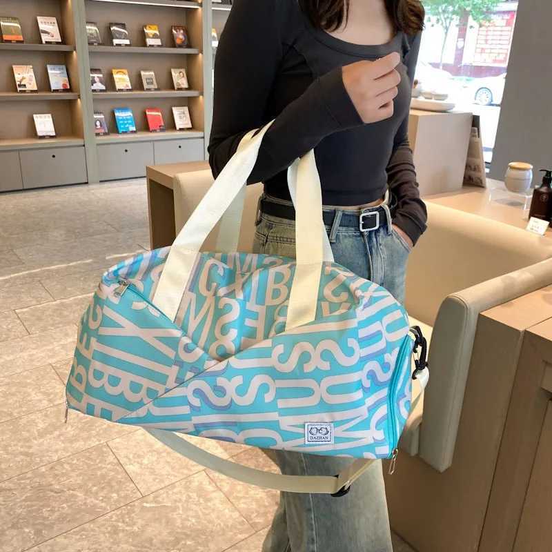 Casual Fitn Bag Large acity Dry Wet Separation Travel pack Shoe Compartment Sports Yoga Gym Bags for WomenXJ241106