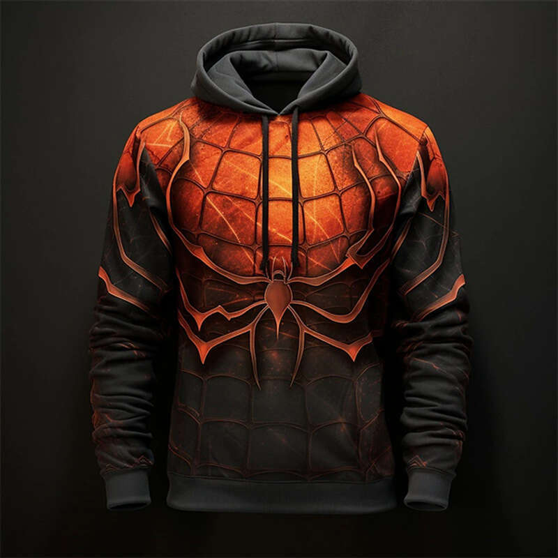 shanshi spider hoodie Men's fashion sportswear spider autumn casual pattern hoodie trend Harajuku Street hoodie
