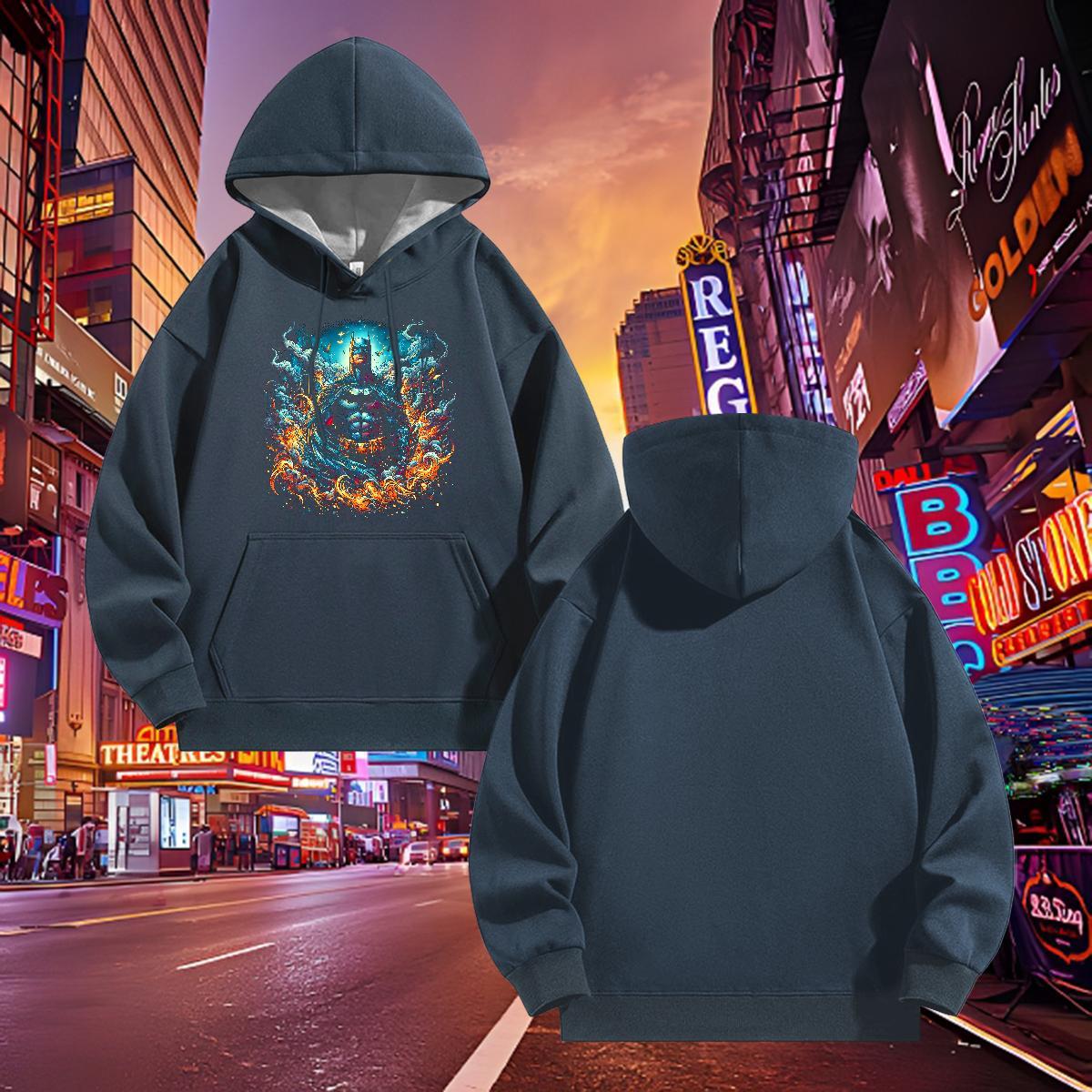 Casual New Hoodie for Men Anime Printing Street Unisex Hoodie for Man Woman Breathable Soft Cartoon Print Top Pullover Hoodie Thick Plush