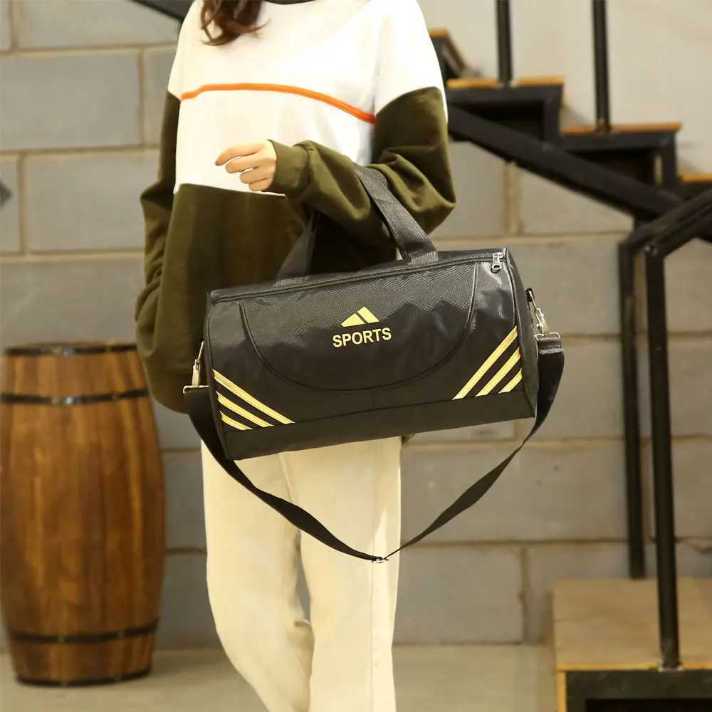 Waterproof Nylon Gym Bags Outdoor Sports Yoga Training Handbag Men Women Fitn Travel Storage Crossbody Sport Swimming BagsXJ241106