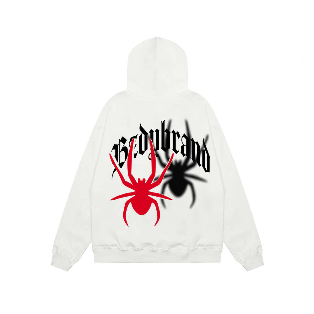shanshi spider hoodie American fashion brand spider print hooded sweatshirt men and women hip-hop high street loose fitting pullover hoodie for couple