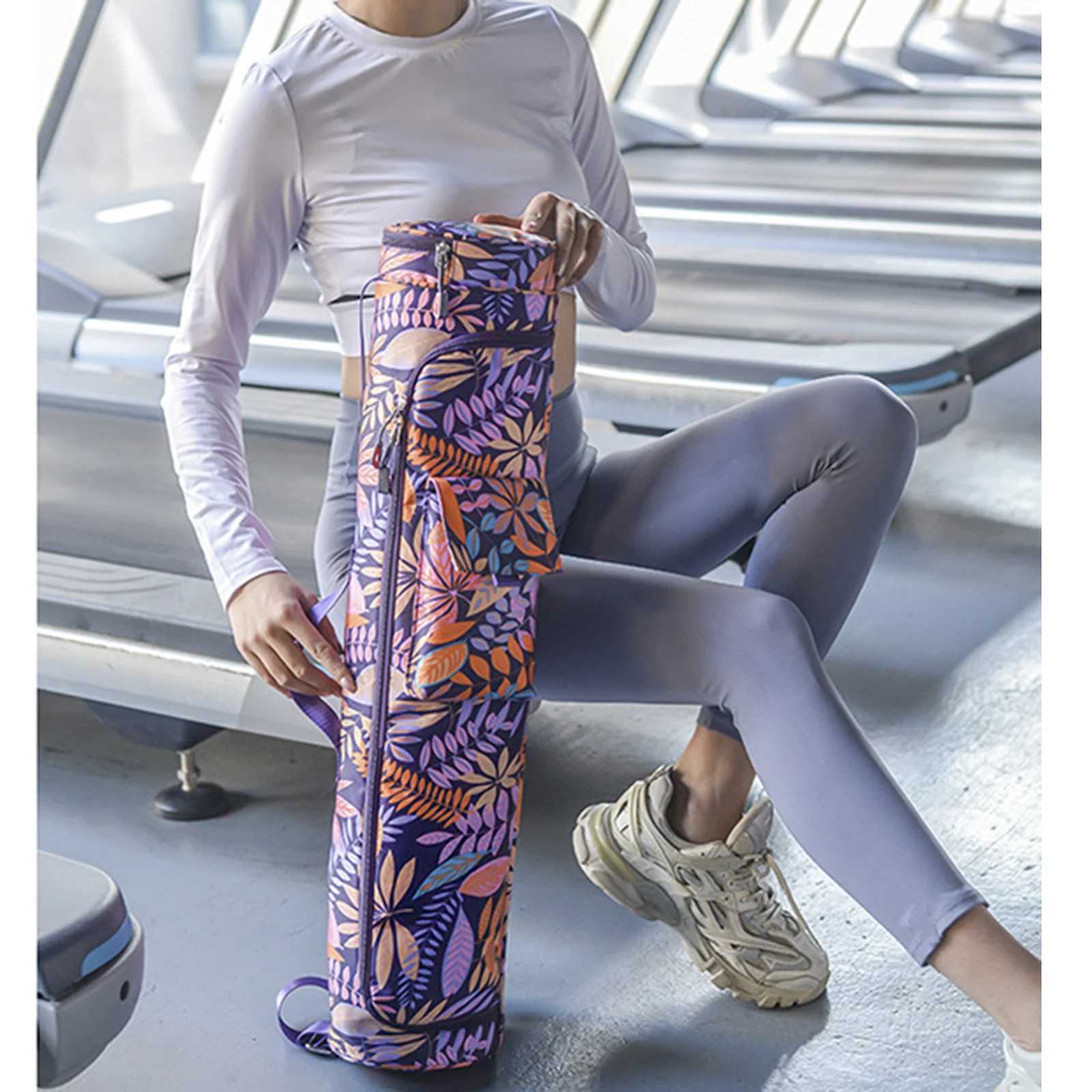 Fitn Pilates Yoga Mat Bag Gym Bags Carry Exercise Bag Large LightweightXJ241106