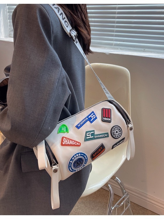 Fashion New Women's Single Crossbody Badge Cylindrical Versatile Shoulder Bag Designer Bags Handbags Women