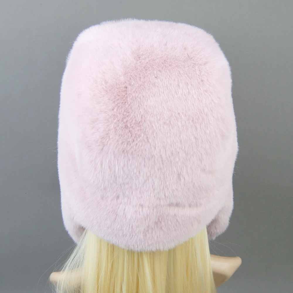 Womens bomber hat pilot cavalry hat mens artificial cashmere hat Russian Ushanka earmuffs winter ski hat 241106