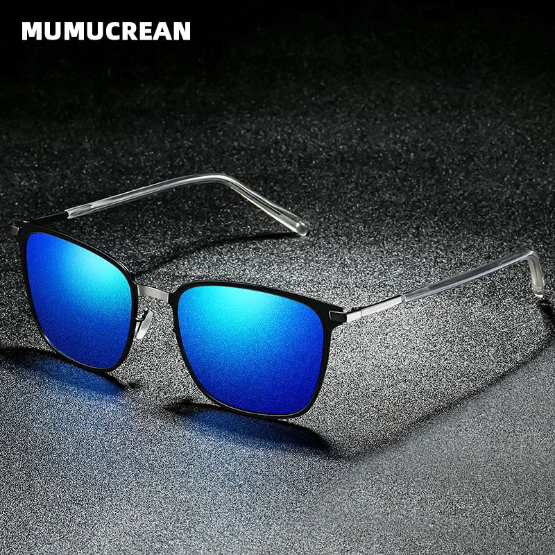 Mens sunglasses have arrived at the square polarized sunglasses metal driving night vision goggles 241106