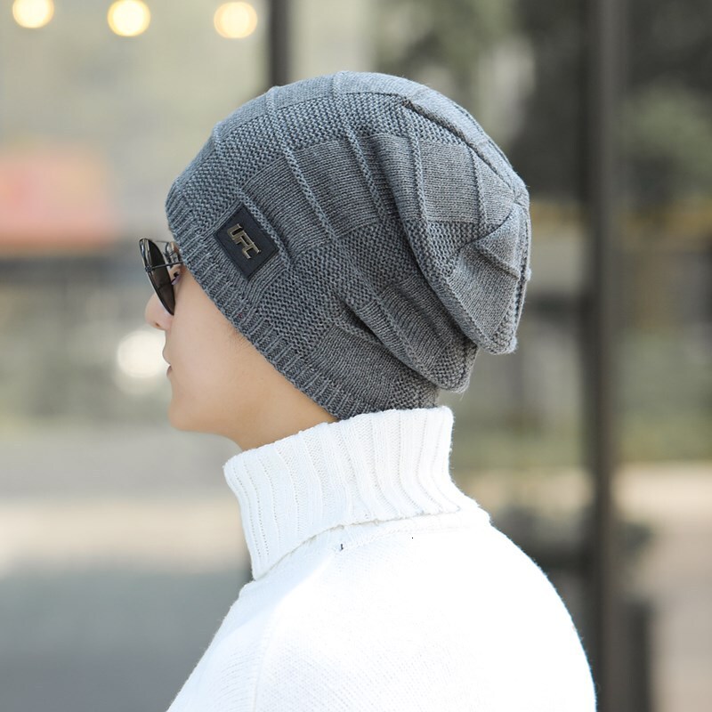 High quality design,Autumn Winter Dome Warm with for Men and Women, Knitted Hat, Edition Curled Edge Elastic Hat