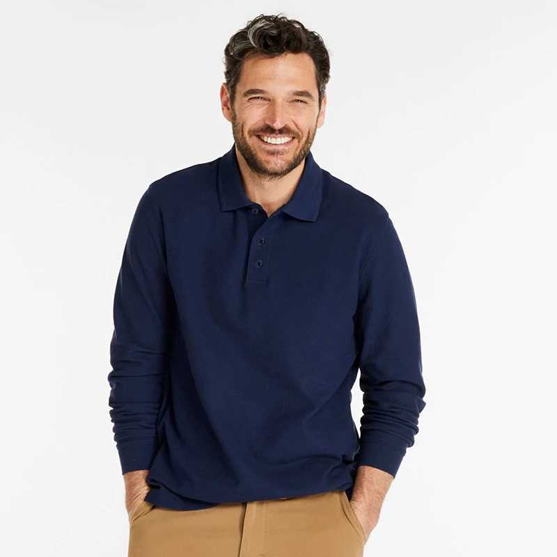 GAAJ 100 cotton mens clothing long Sve shirt light luxury brand top fashionable clothing business mens clothing mens clothing W241106