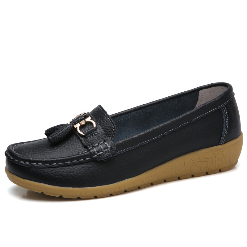 Large 2024 New Spring Single Fashion Mom for Women's Western Style Soft Sole Casual Shoes