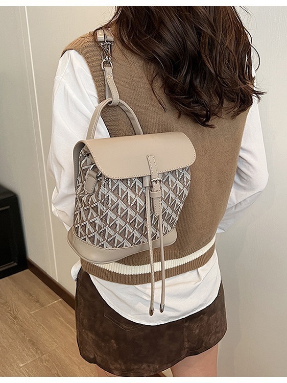 Women's Autumn New Collection Handbag Color Contrasting Backpack Fashion Versatile Crossbody Bag Designer Bags Handbags Women