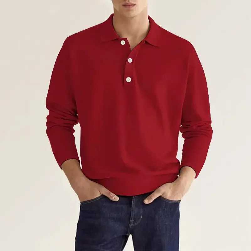New Independent Stations best-selling spring long Sve V-neck button down mens casual shirt W241106