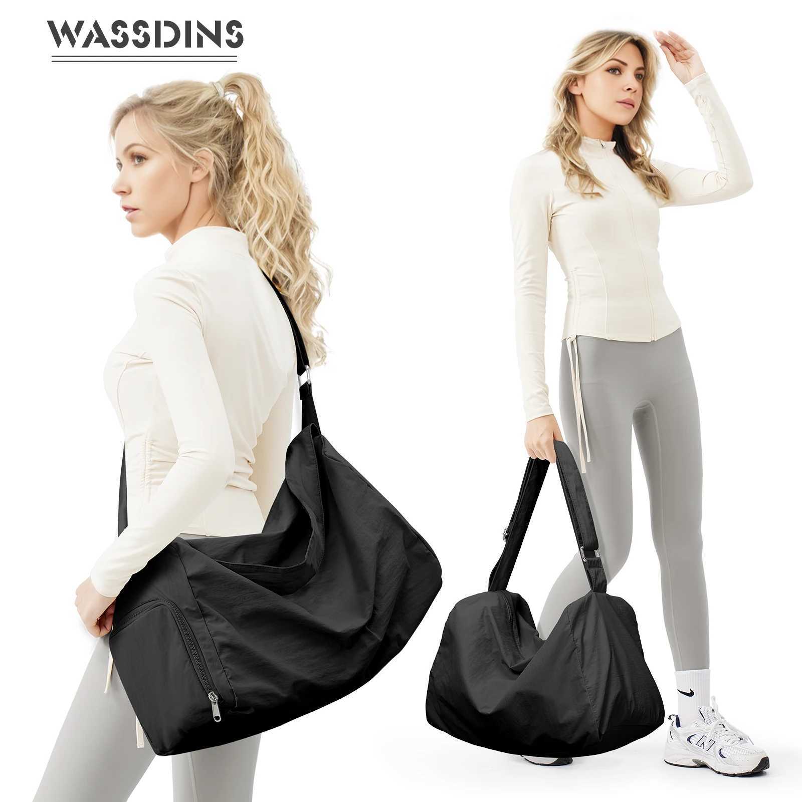 Waterproof swimming fitn bag Sports Yoga bag Womens dry and wet separation lightweight short trip bag washab fabricXJ241106