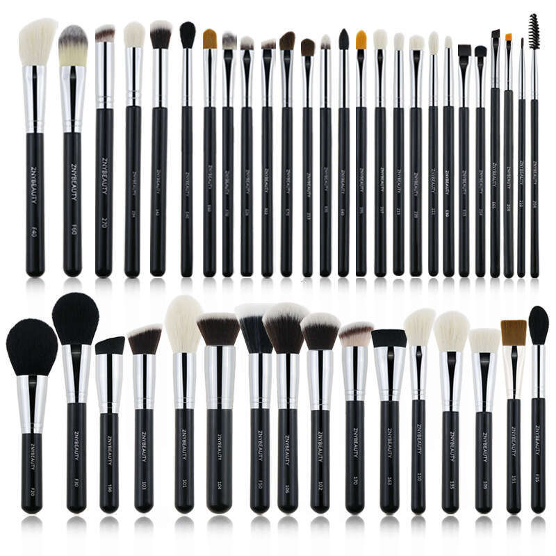 42Pcs Full Set Makeup Artist Professional Facial And Eye Beauty Tools Soft Wool Cosmetics Accessories Brush