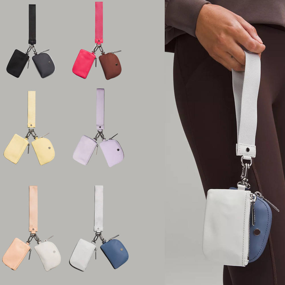 Fashion Woman wallet Card Holders Designers Bag Luxury Wallet Women Man Dual Pouch Wristlet Detachable Multi-purpose Change keychain Car key Storage Bag Purses