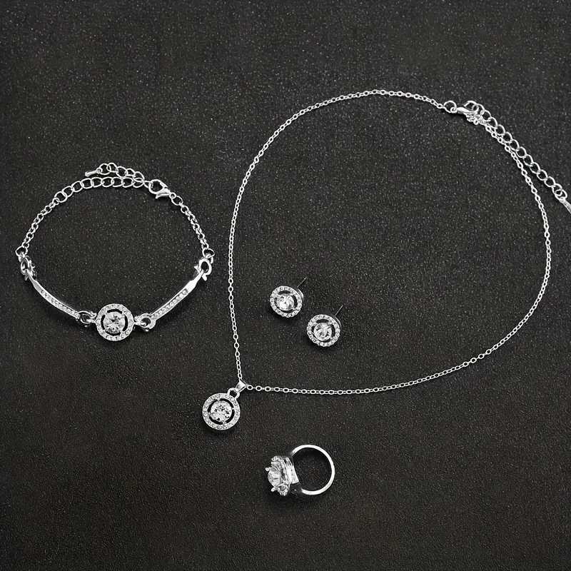 6 pieces/set of simple womens quartz watches with fashionable simple jewelry set - the best gift for wives mothers friends birthdays X241106