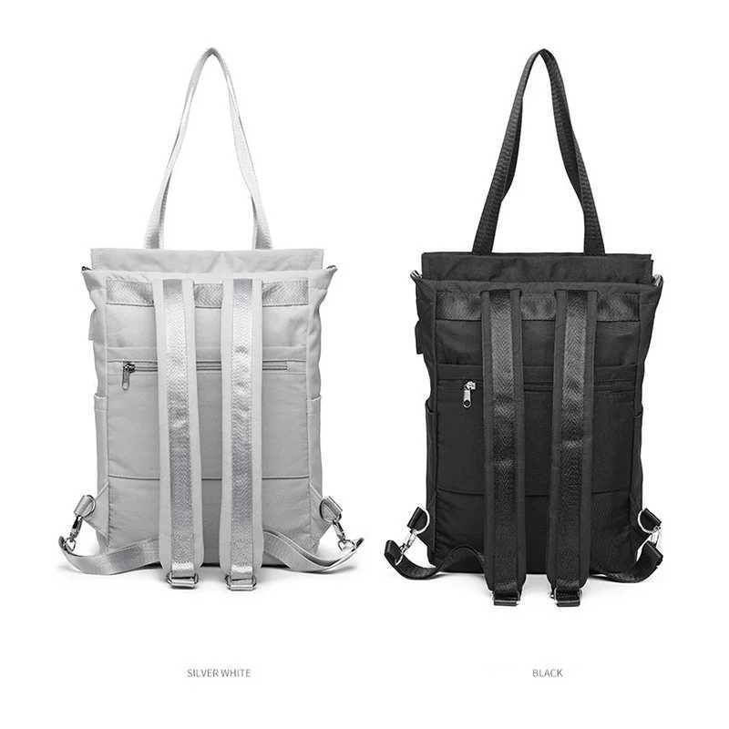 Women Backpack Waterproof Stylish Laptop Backpack 13 13 3 14 15 6 Inch Korean Fashion Oxford Canvas Usb College Bag Fem 241106