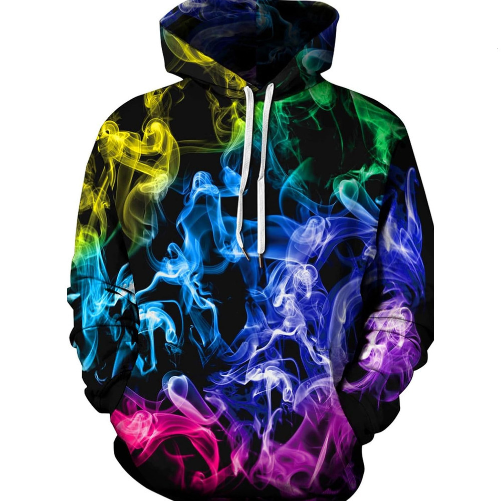 Hoodie for Mens Womens Unisex Hoodies 3D Print Galaxy Pullover Hooded Sweatshirt Hoodies with Big Pockets for Teen Men, Teen Boy Handsome Color