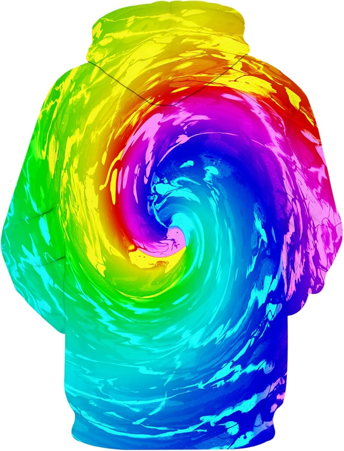 Hoodie for Mens Womens Unisex 3D Printed Hoodie with Big Pockets Graphic Hoodies sweatshirt Pullover Long Sleeve Colorful and Colorful Color Vortex