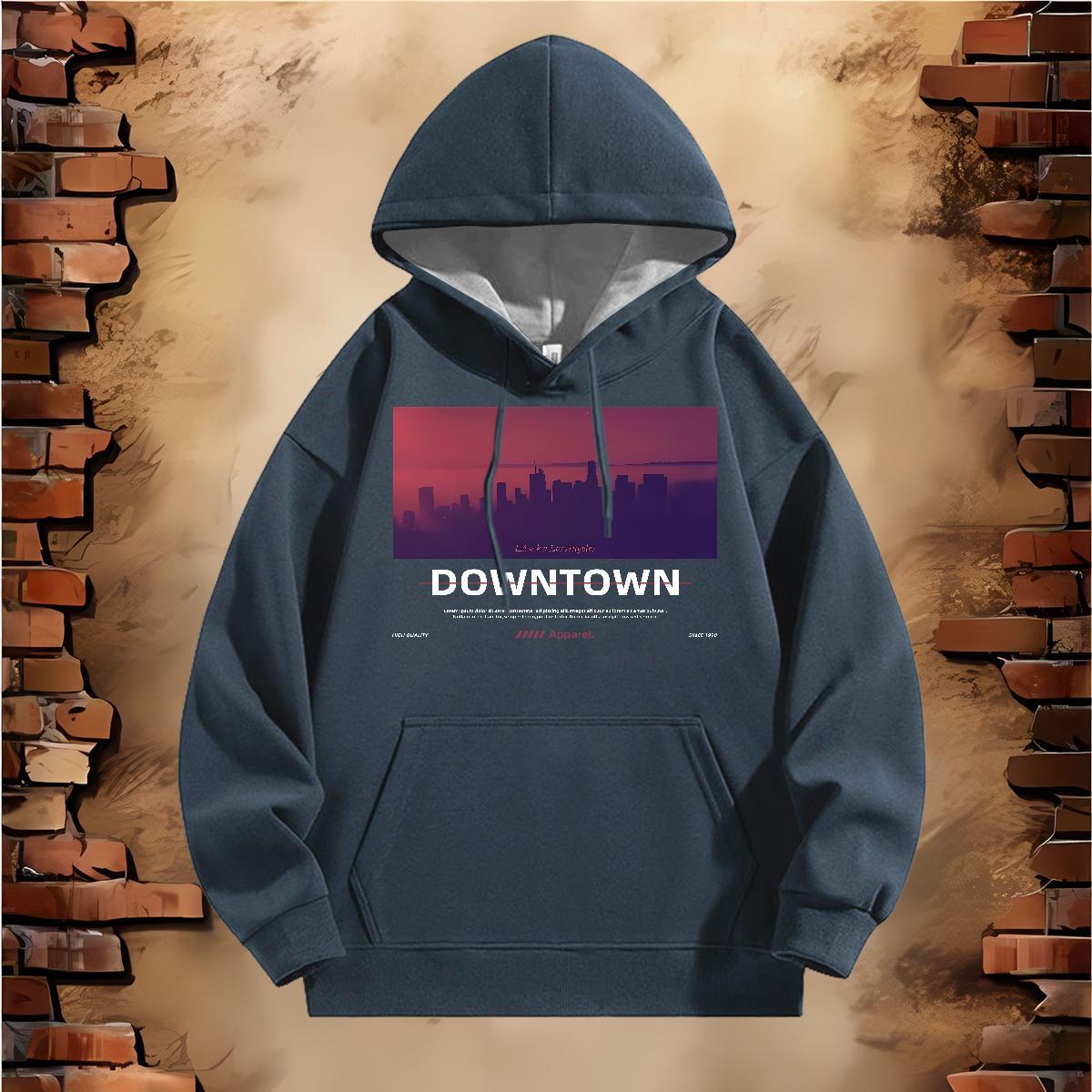 Customized Hoodie Men Classic Men Hoodie Custom Print Plus Size Tops Hoodie Street Wear Breathable Soft 350g Cotton