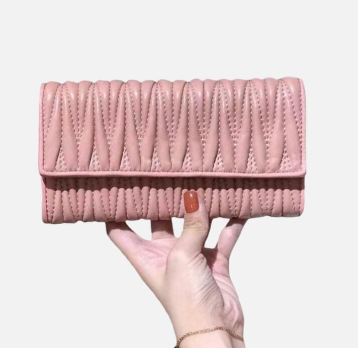 Leather Flap Wallet Purse for Women with Card Holder, Coin Purse, Luxury Design, Casual Style, Multiple Colors