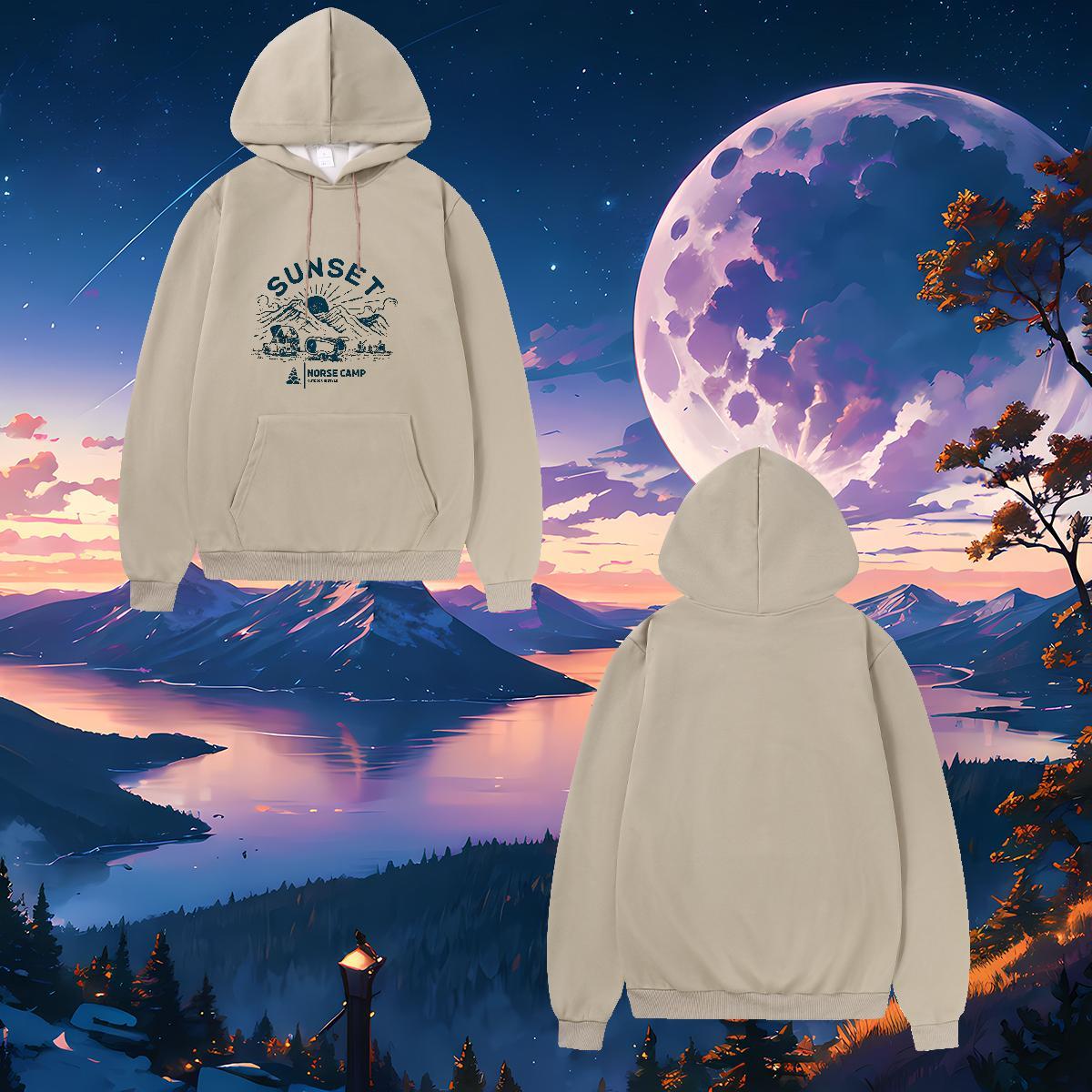 2024 New Hoodie Women Clothes Classic Women Tops Hoodie Customized Print Cotton 350g Breathable Drawstring Street Casual