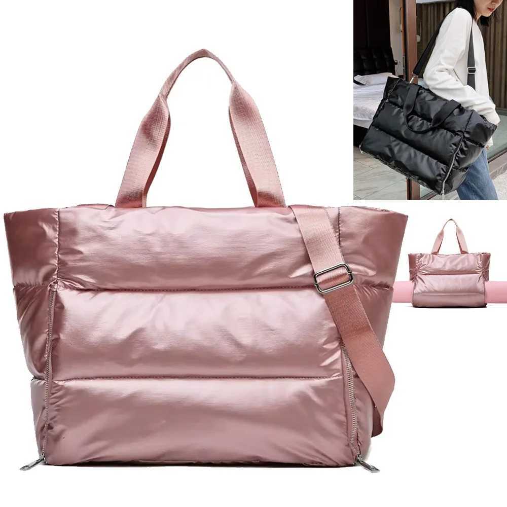 Winter Yoga Mat Bag Women Gym Bag Tote Fitn Sports Large Travel Shoulder Zipper Storage Bags Ladies Wet Dry Pack HandbagsXJ241106