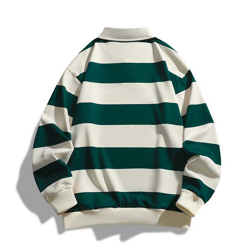 Suitable for high-quality breathable and fashionable long Sves striped casual shirt for spring and autumn 2024 W241106