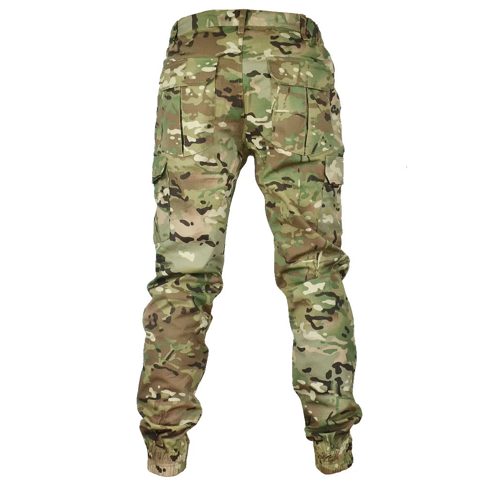 Mege Tactical Camouflage Jogger Outdoor Anti Tear Cargo Pants Work Clothes Hiking Mens Clothing 241106
