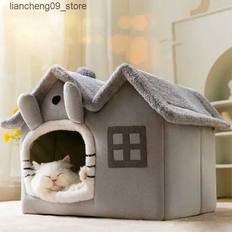 kennels pens Foldable house mattress is suitable for medium-sized dogs cats winter warm cat beds nest pet products basket pets and small dog hole sofa