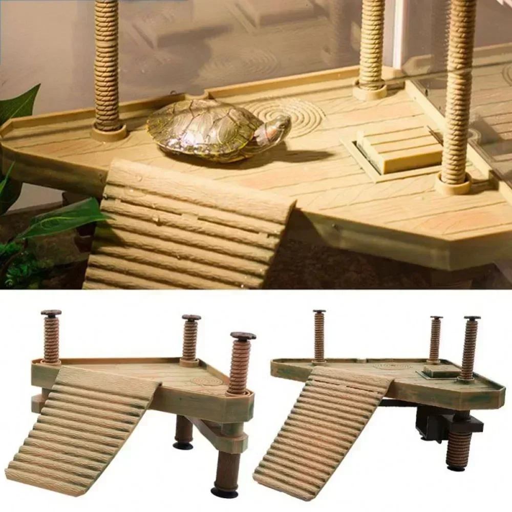 Turtle Basking Platform Aquarium Decoration Platform Terrapin Dock Brazilian Terrapin Floating Island Reptile Ramp Platform