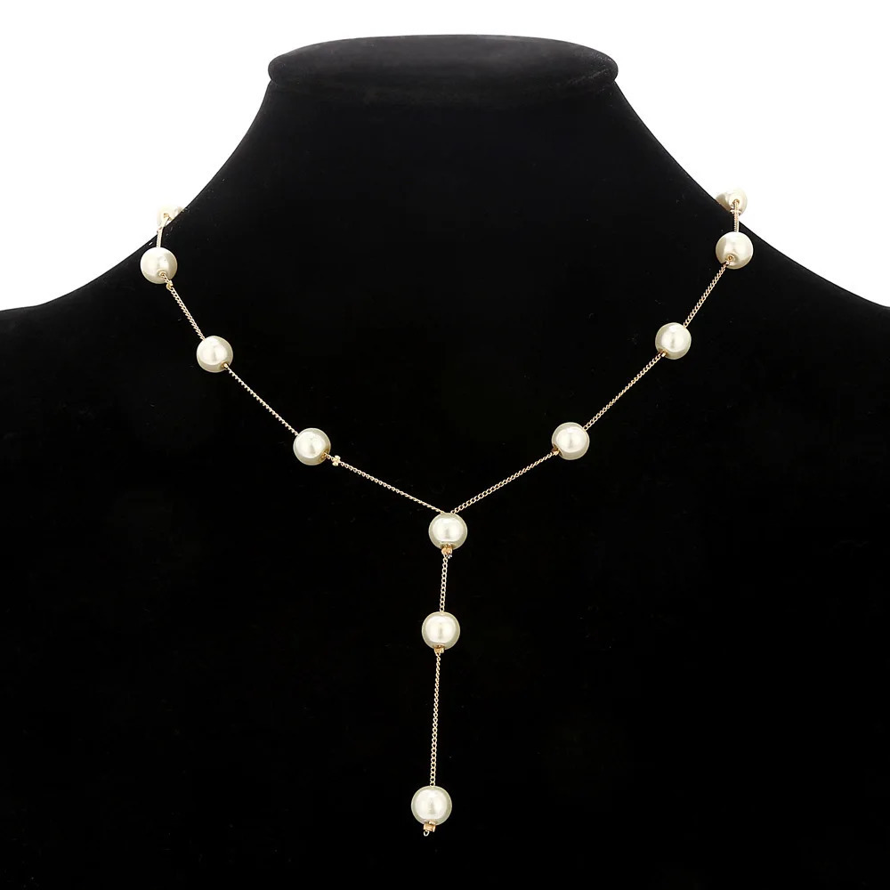 Three piece set of exquisite fashion sweet pearls multi-layered elegant necklaces earrings bracelets set of customized jewelry 241106