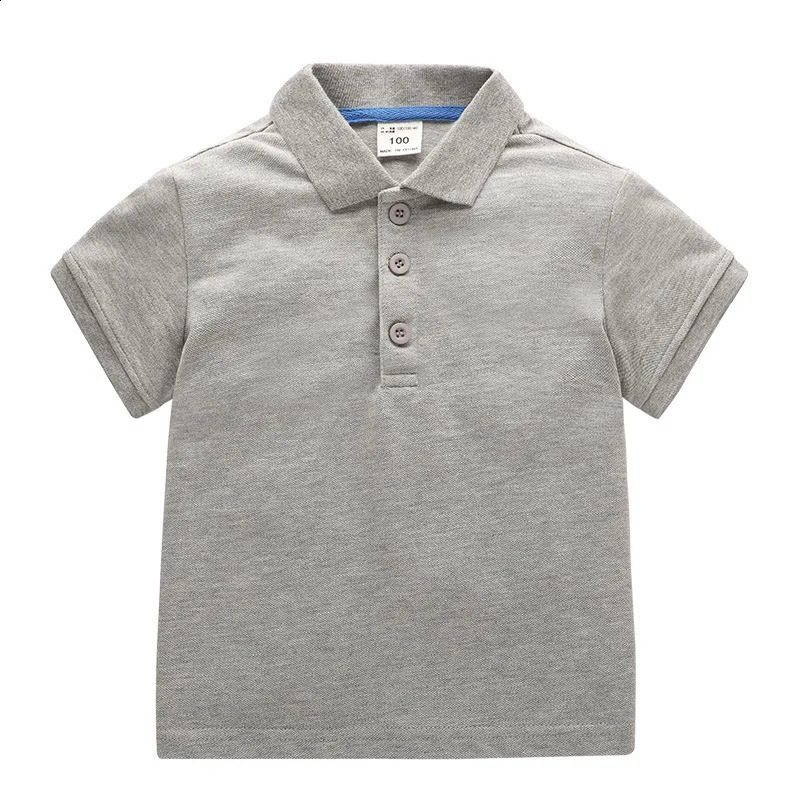 Boys Multicolor Summer Polo Shirts Cotton Boys Clothes Short Sleeve Tops Kids Polo Shirt Blue White Boys Clothing 240326