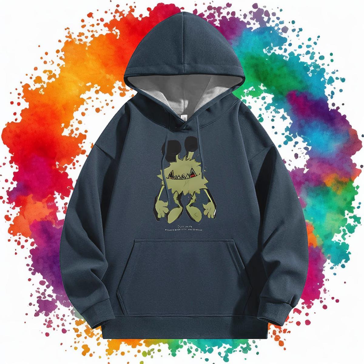 Fashion New Men's Hooded Sweatshirt Breathable Unisex Mens Hoodie Customized Top Hoody High Street Hip Hop Warm Fleece