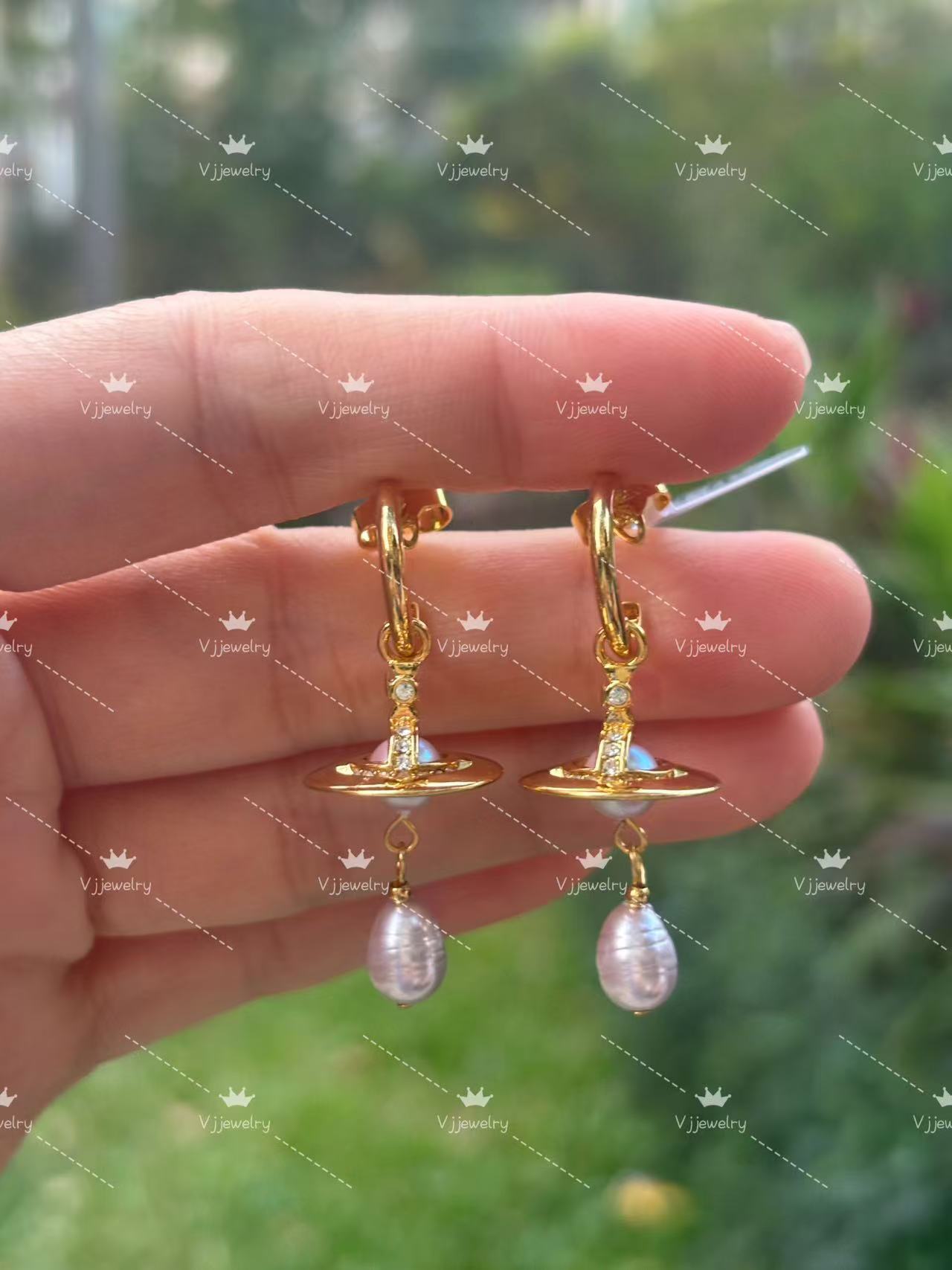 Designer Pink Jewelry set Charm Bow Planet Necklace Earrings for Women Light Luxury Gold Plated with Brass Jewelry Gift