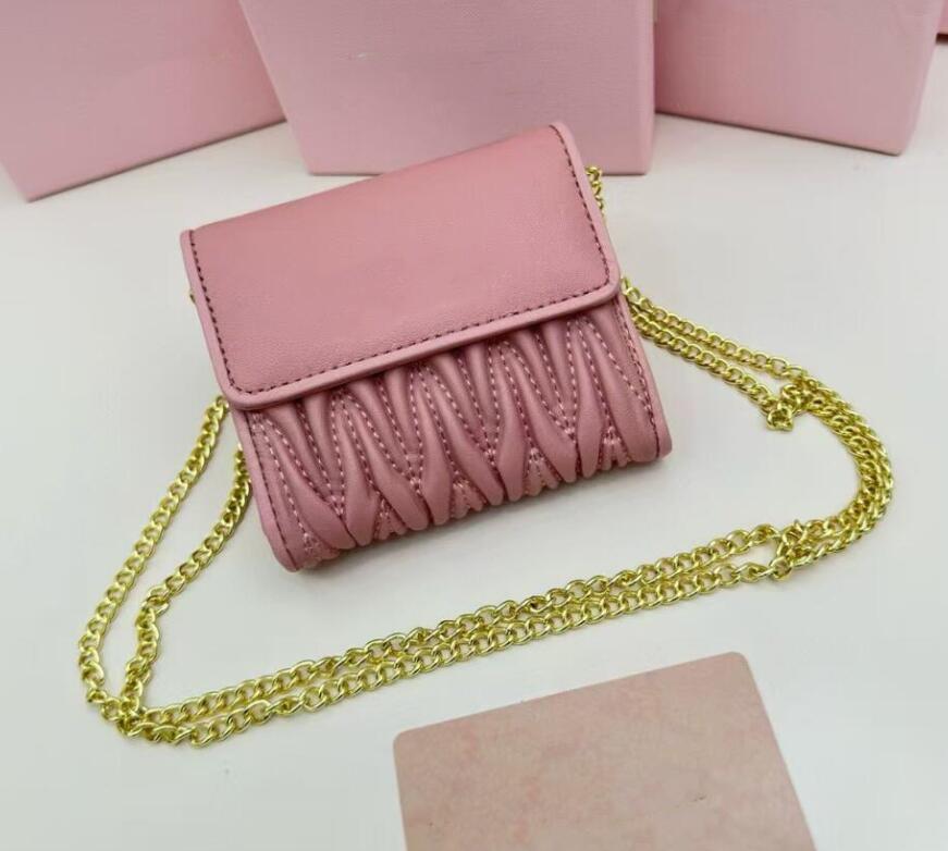 Designer Card Holders Women Mini Wallet Fashion Genuine Soft Sheep Leather Coin Pocket Ladies Purse New Credit Cards Holder miuuuuss with box