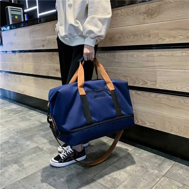Travel Bags for Women Large acity Men Sports Bag Waterproof Plane Duff Bag Gym Weekend Bag with Shoe CompartmentXJ241106