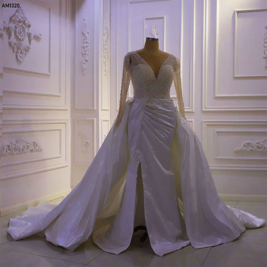 V-neck New Style 2 in 1 Mermaid Wedding Dress