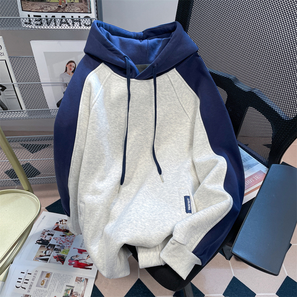 New designer Gaojie Vibe patchwork comparison hoodie men's and women's spring and autumn thin American style jumpsuit fashion hoodie