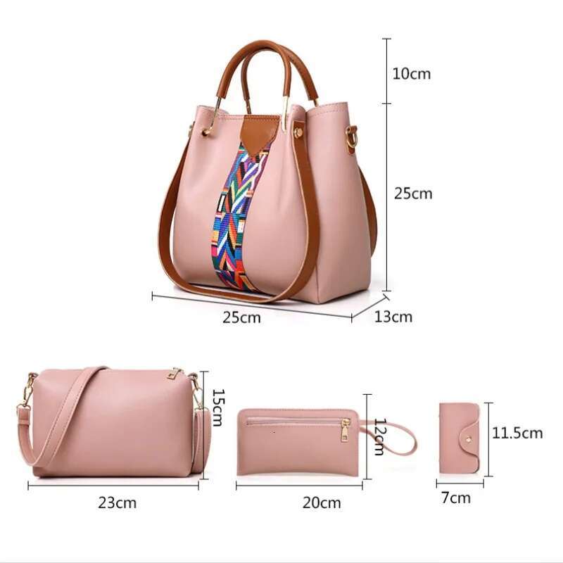 Designer Bag Women's Fashion Four Piece Set Mother Bag Trendy Handheld One Shoulder Crossbody Bag Water Bucket Bag Multi Piece Set Bag