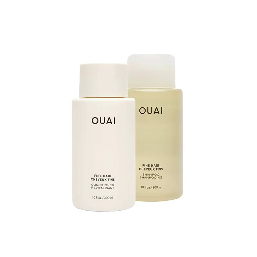 Revitalizing Fine/Medium Hair Set From OUAI - Complete With Deep Cleansing Shampoo And Nutrient Rich Leave-In Conditioner Leavein LeaveIn