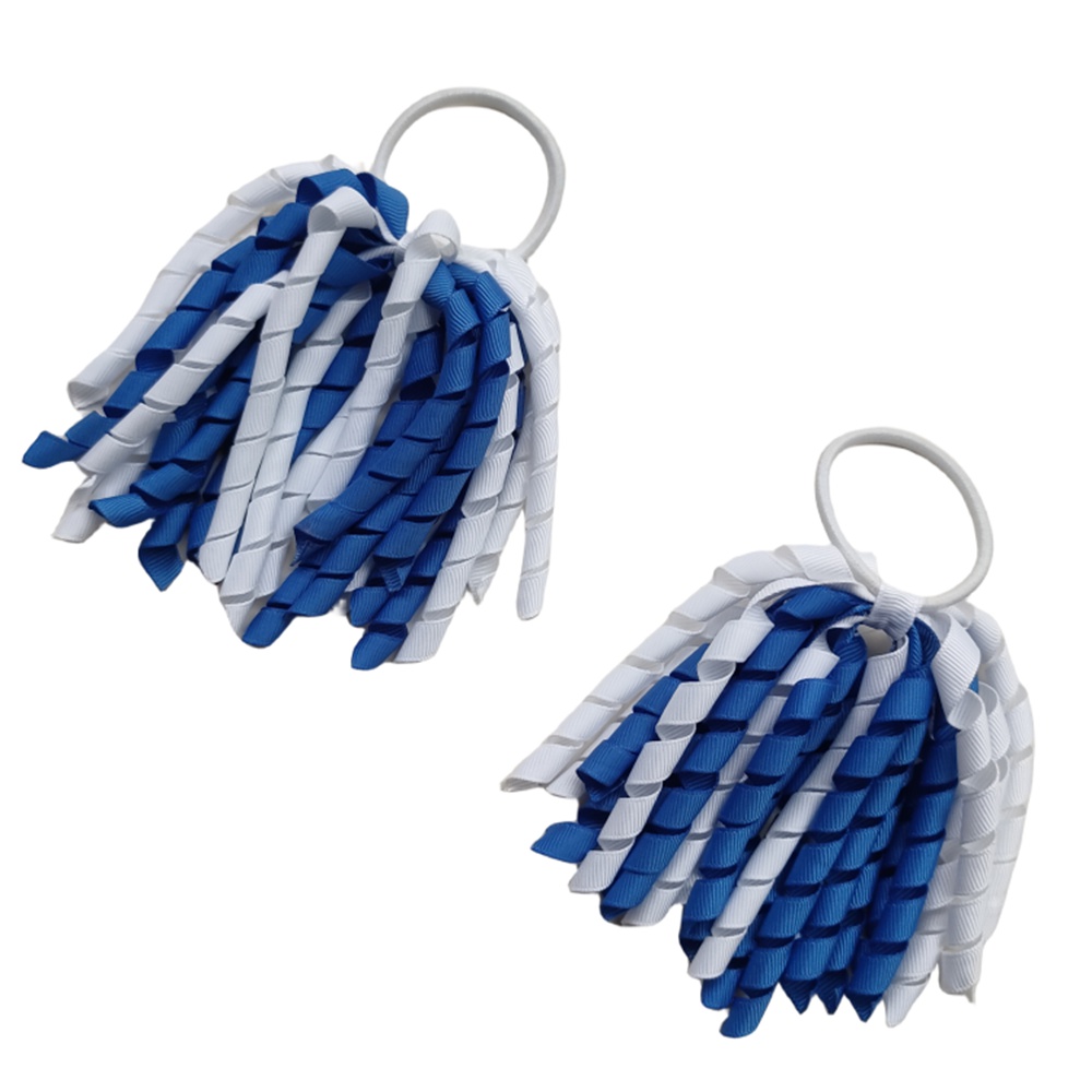 Girl Baby Elastic Hairband PonytaiL Holders 5" Korker Curling Ribbons Tassel Loop Plain Streamer Corker Hair Bows Clips Headband Bobbles 10PCS PD