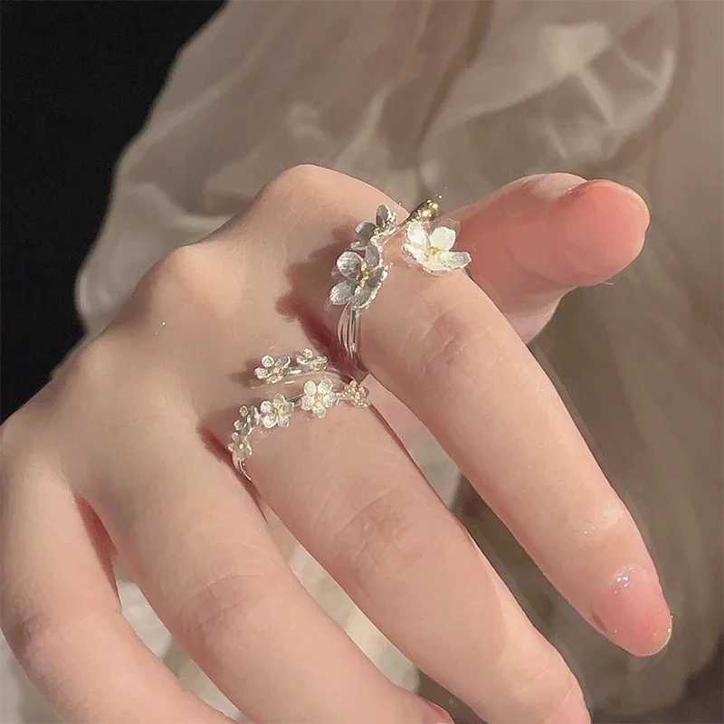 Unique and exquisite open adjustable ring suitable for silver and minimalist finger rings engagement jewelry and womens gifts X241106