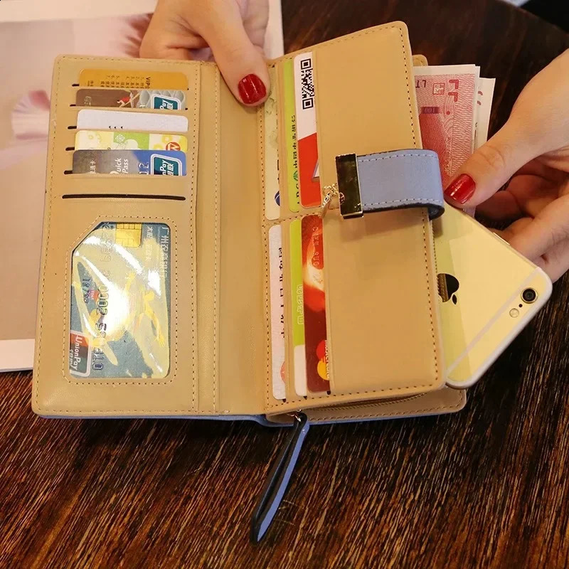 Women Wallet Hollow Leaves Pouch Handbag Fashion PU Leather Purse for Coin Card Holders Clutch 241029