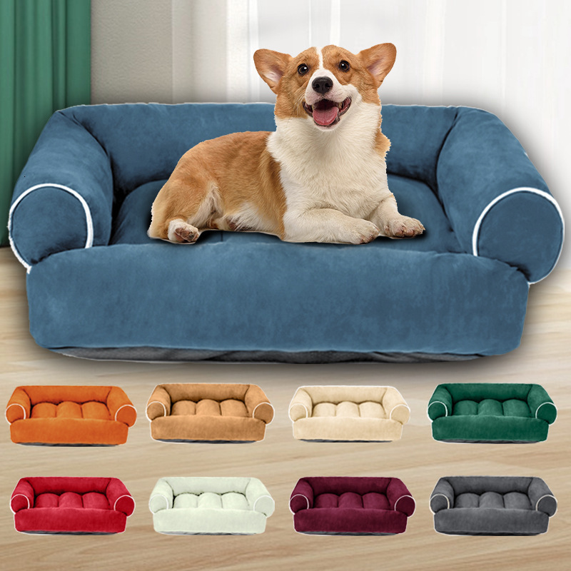 Cross Border New Deer Skin Velvet Pet Dog Sofa Autumn And Winter Deep Sleep Dog Nest Pet Nest Source Factory Wholesale 711