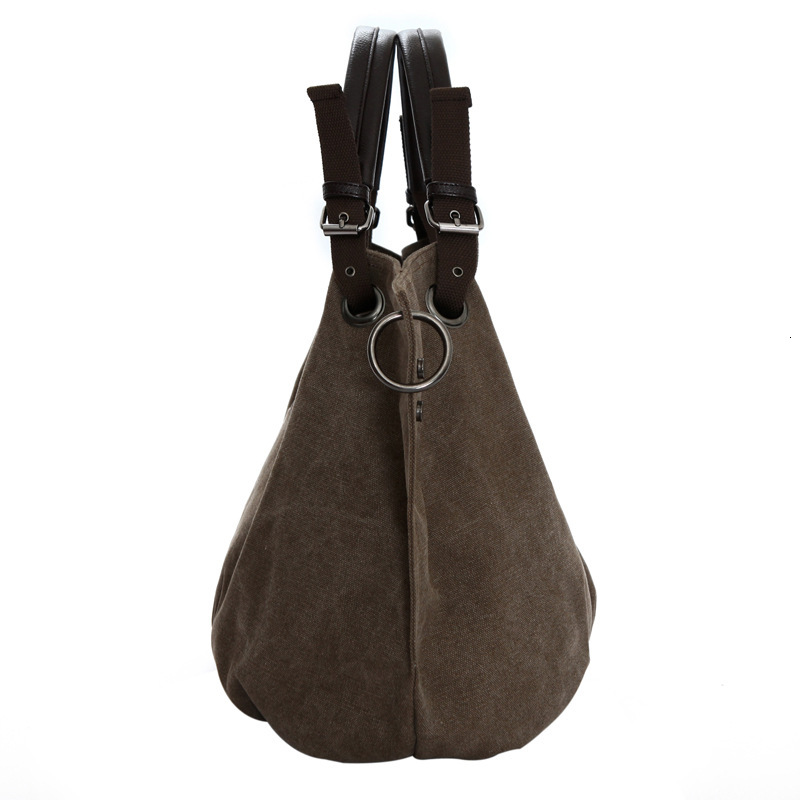 Canvas Fashionable And Versatile, Korean Version New Product, Women's Large Bag, Handheld Crossbody, One Shoulder
